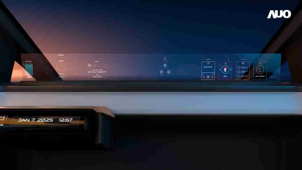红龙扑克无界透明显示接口(Horizon Image Glass)透过车运算方案整合仪表板、、中控台及副驾显示器，，，，一体式全景呈现，，，，提供乘用者清晰的前方视野、、、、行车必要信息与娱乐功能